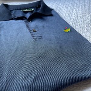 Augusta National Master Men’s Blue Striped Golf Shirt size XL